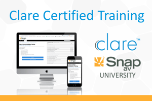 Clare Training Is Now Available Through The Snap University