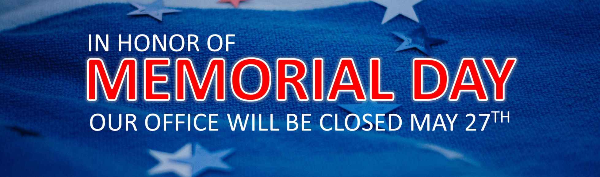 Email Banner - Memorial Day 2019