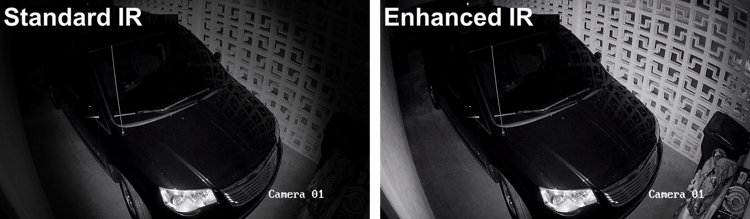 Camera Enhanced IR Comparison (Garage)