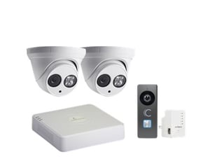 Clare Dealer Smart Home Video Monitoring Cameras and 4-Channel NVR Kit