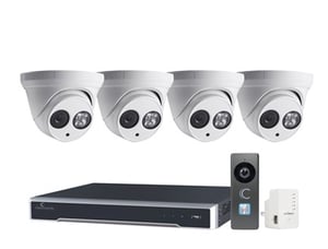 Clare Dealer Smart Home Video Monitoring Cameras and 8-Channel NVR Kit