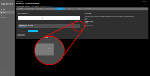 ClareVision Camera and NVR Setup Documentation 19 FusionPro_Select_Desired_Camera
