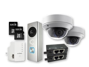 Clare Dealer Smart Home Video Monitoring Cameras and SD Cards Kit