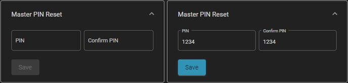 Change Master PIN