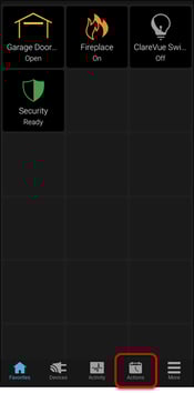 tap actions