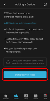 3 - start discovery - circled