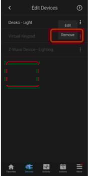 tap remove