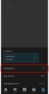 InfoStream circled