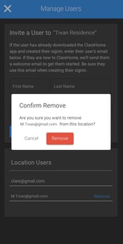 Remove users