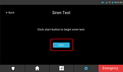 Siren test - start