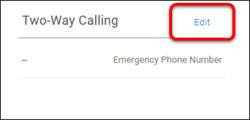Two-way calling