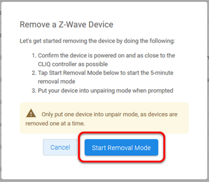 start removal