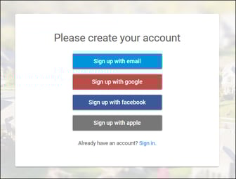 sign up