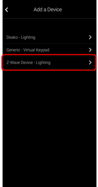 Add - lighting type