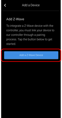Add zwave device