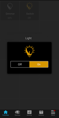 Light on
