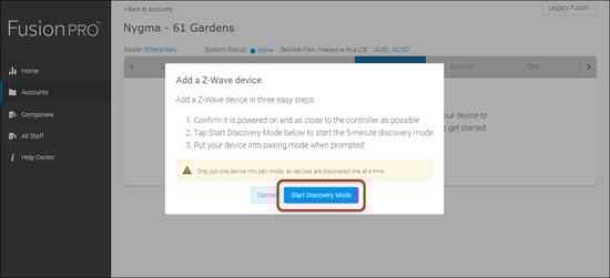 start discovery
