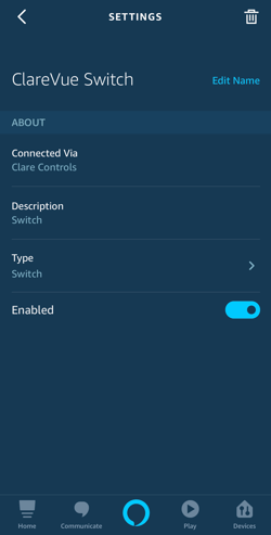 device settings