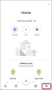 1- tap user icon