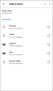 6 - select the devices for the room