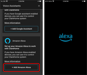 Adding Amazon Alexa Apple iOS