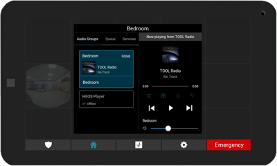 ClareOne Auxiliary Touchpanel Music Control - Smaller