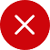 A red circle with a white x in it

Description automatically generated