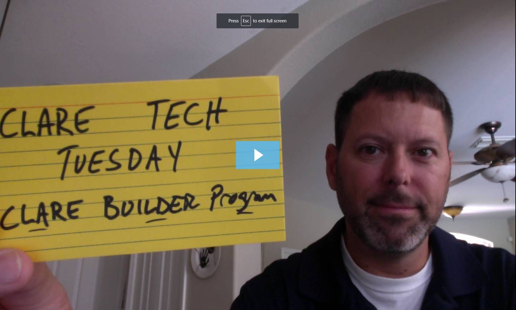 Clare Tech Tuesday: Clare Builder Program Overview