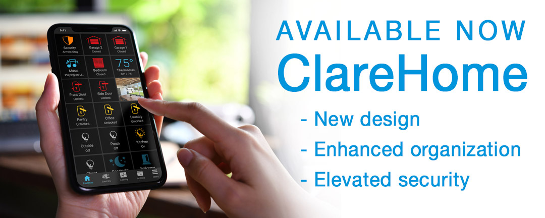 New ClareHome App update now available!