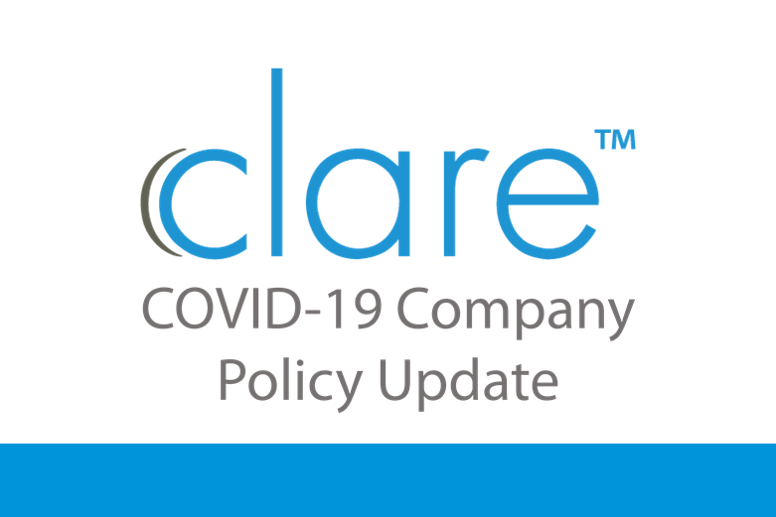Clare Controls Cares: Coronavirus (COVID-19) Policy Statement - March 2020