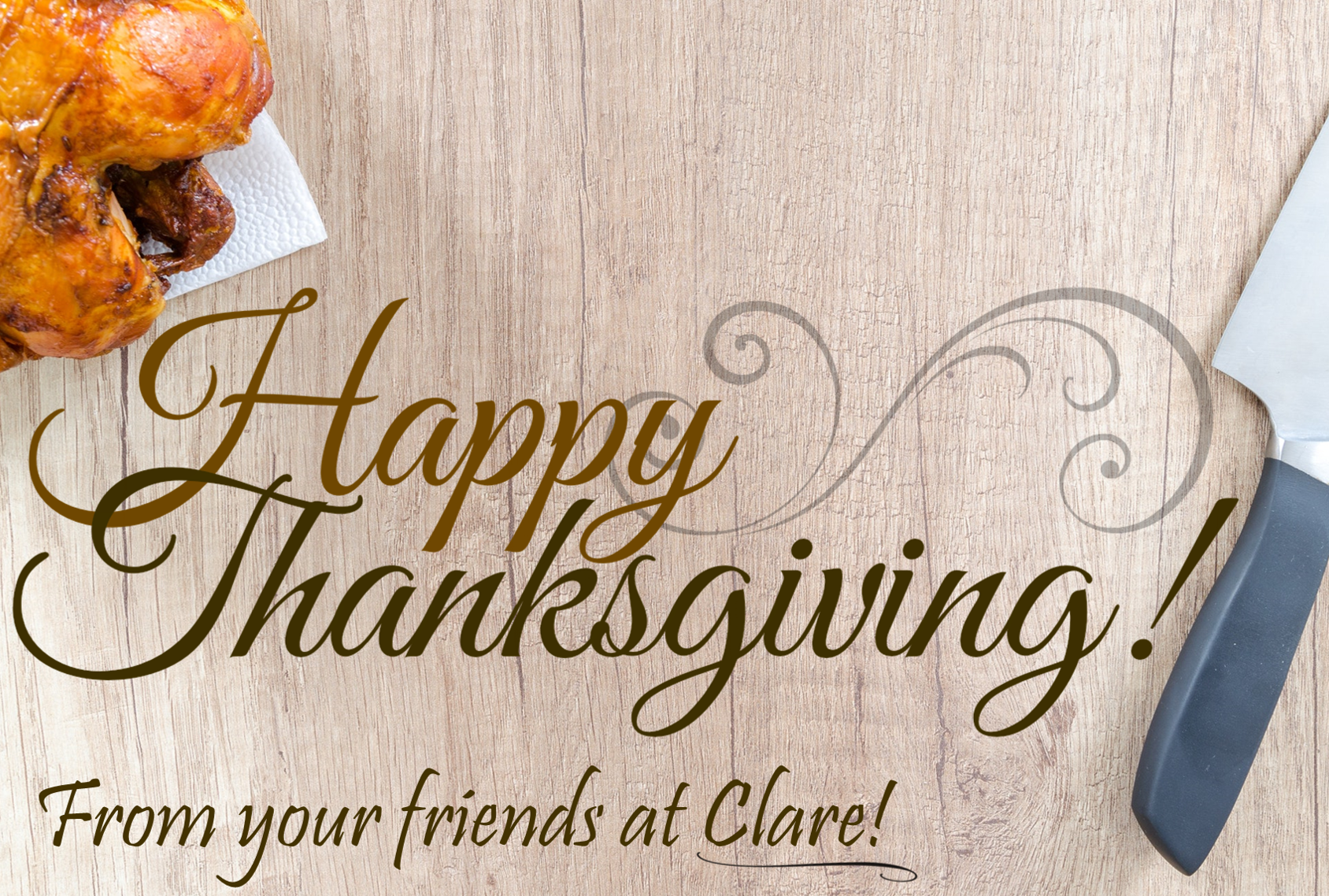 Happy Thanksgiving From Clare!