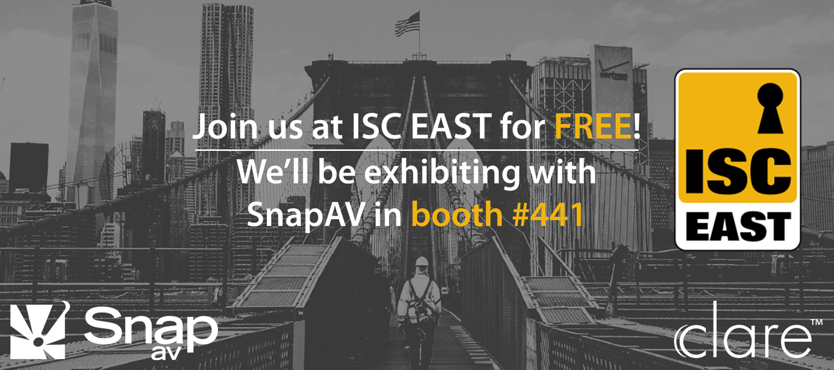 Join us at the ISC East Expo for FREE!