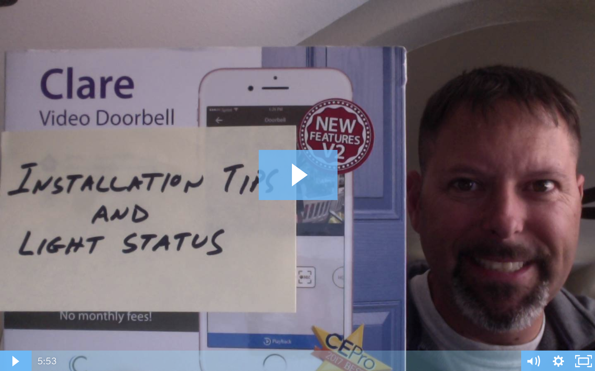 Clare Tech Tuesday: Clare Video Doorbell Installation Tips & Light Status