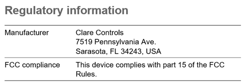 cs-mr-8 regulatory information